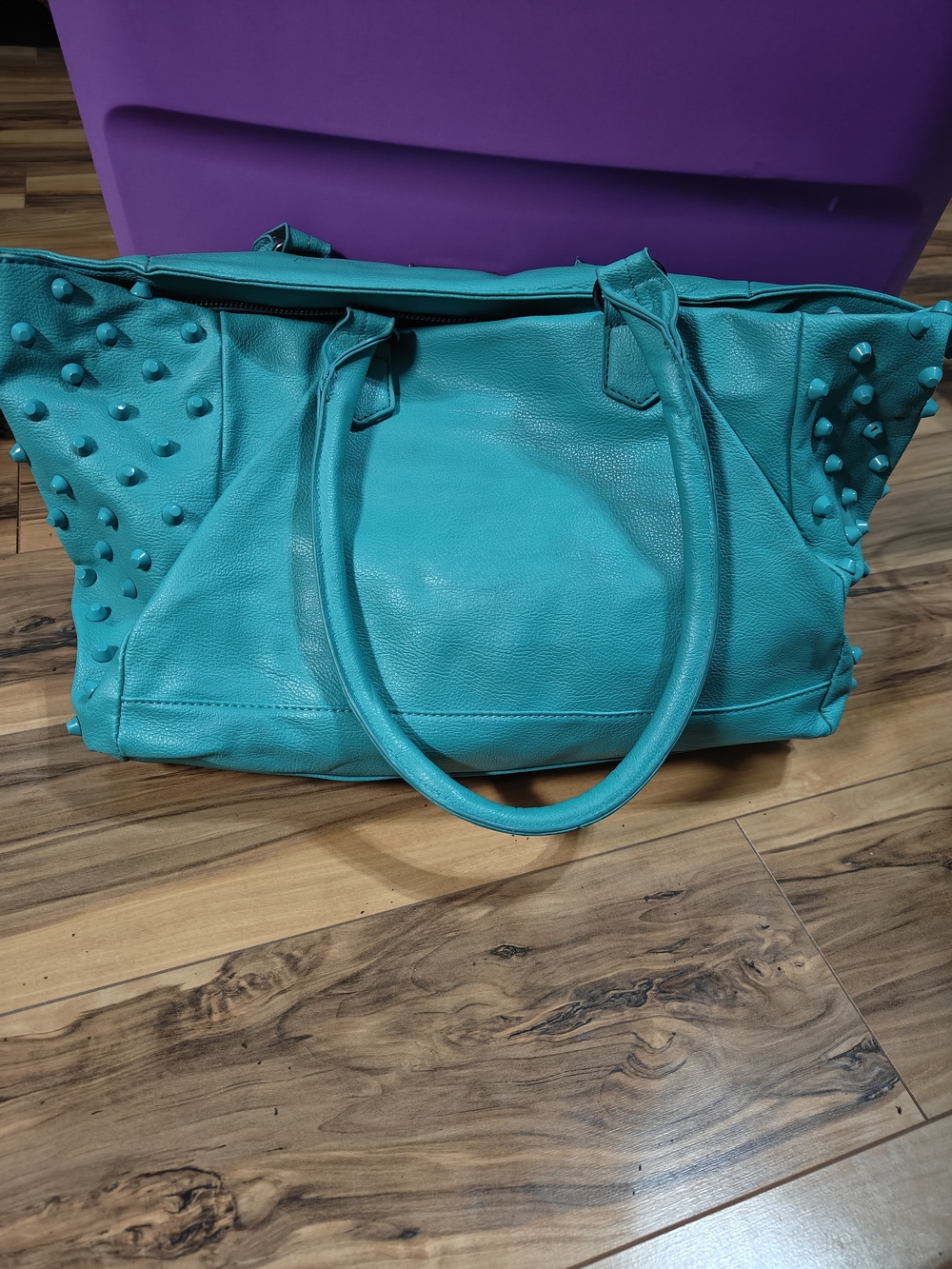 Rampage Turquoise Studded Tote Bag - Women - Picture 2 of 3